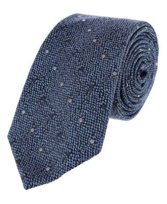 Men's Percival Polka Dot Silk/Wool Blend Slim Tie