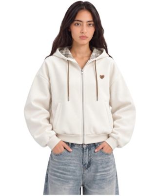 Women's Reversible Boxy Full-Zip Hoodie
