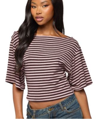 Women's Jadan Striped Off Shoulder Top