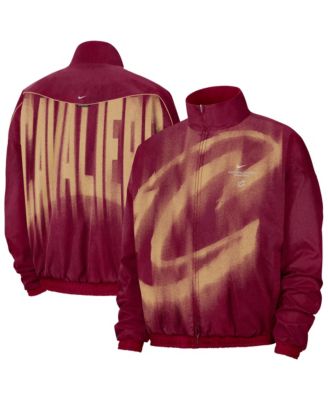 Men's Wine, Gold Cleveland Cavaliers 2026 Game Theather Loud On Court Anthem Jacket