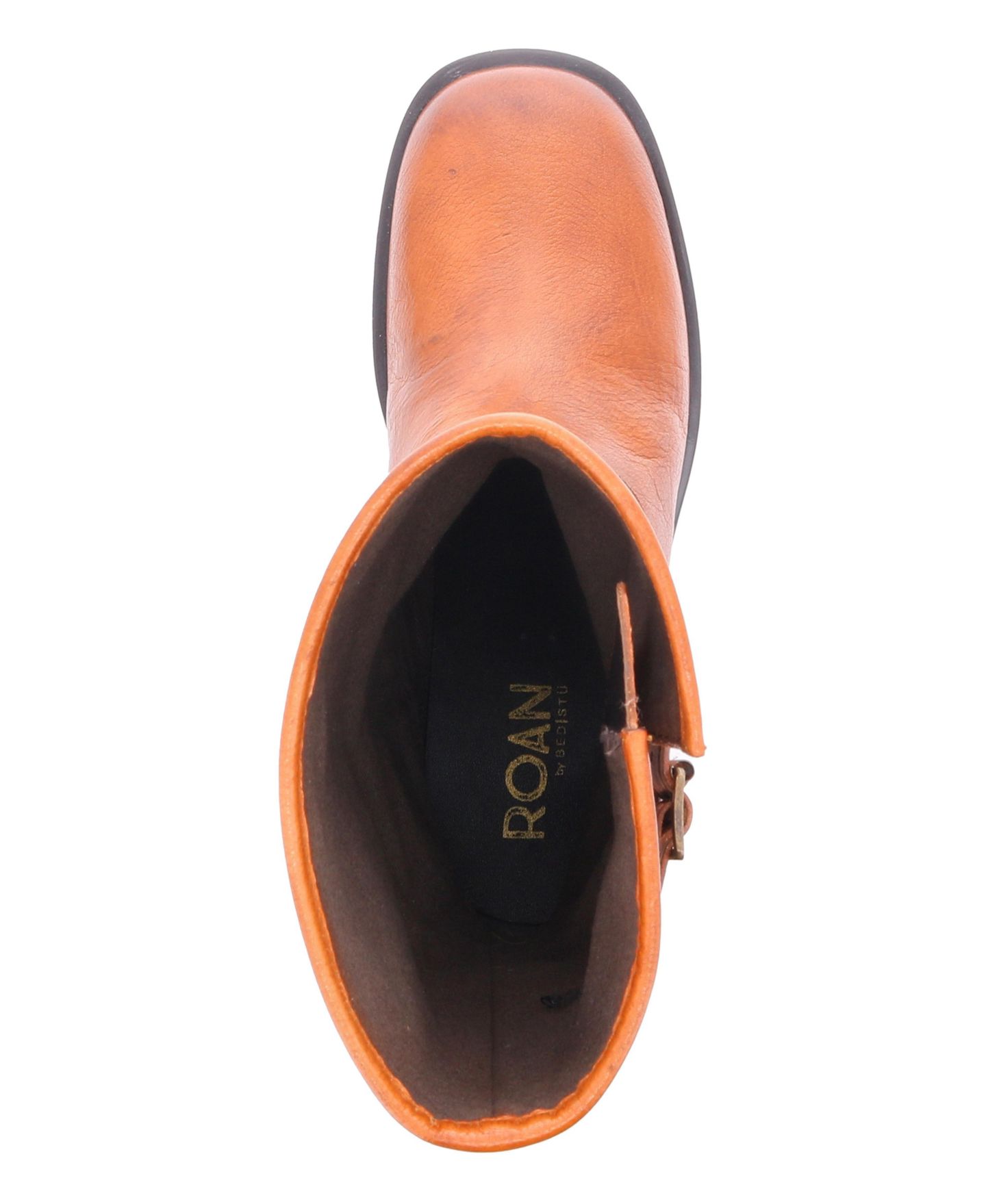 Женские ботинки Roan Cite Square-Toe Block-Heel Mid-Calf, цвет: Коричневый — фото 3