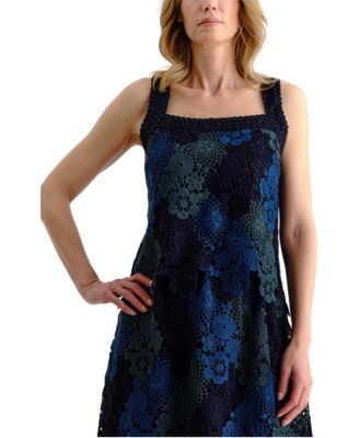 Women's Hope Square Neck Sleeveless Guipure Lace Tank
