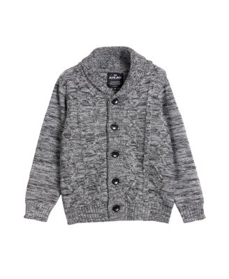 Boy's Cable Knit Shawl Cardigan