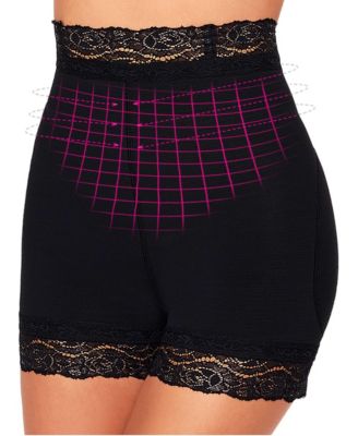 Women's Firm-Control High-Waisted Lace Trim Shaping Shorts