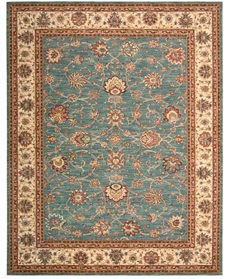 CLOSEOUT! Nourison Area Rug, Created for Macy&#39;s, Persian Legacy PL02 Azure 7&#39; 6&quot; x 9&#39; 6&quot; - Rugs ...