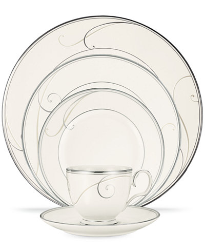 Noritake Dinnerware, Platinum Wave Collection