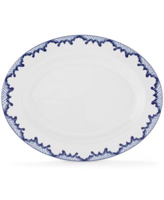 Lauren Ralph Lauren - "Mandarin Blue" Oval Platter, 14"