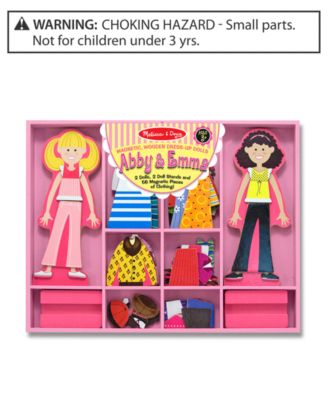 Melissa and Doug Girls Toy, Abby and Emma Magnetic Dress-Up Set