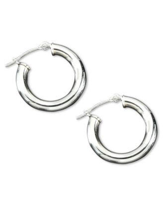 Macy's - 14k White Gold Earrings