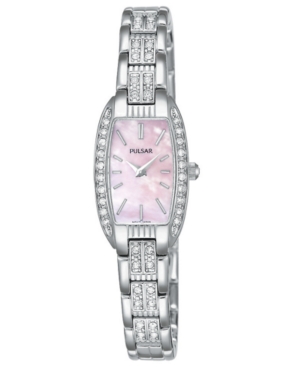 UPC 037738130754 product image for Pulsar Watch, Women's Crystal Accented Stainless Steel Bracelet PEG987 | upcitemdb.com