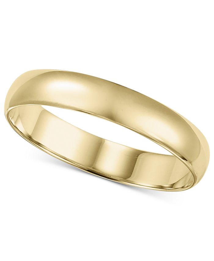 Macy's 14k Gold Ring, 4mm Wedding Band - Macy's