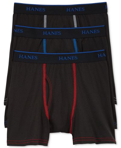 Hanes 3-Pk. Boxer Briefs, Little Boys (2-7) & Big Boys (8-20)