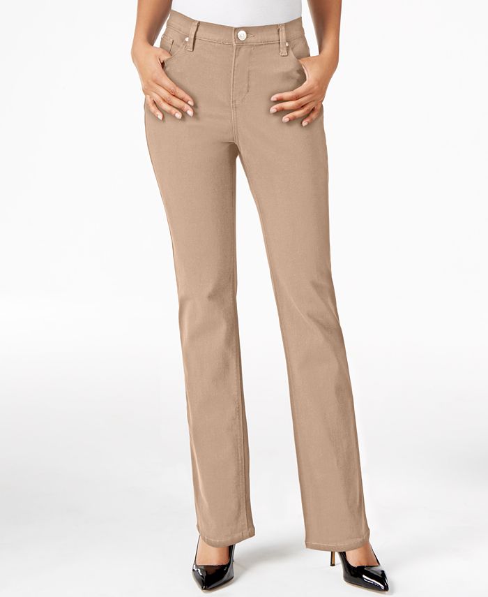 Lee Platinum Petite Gwen Straight-Leg Jeans, A Macy's Exclusive - Macy's