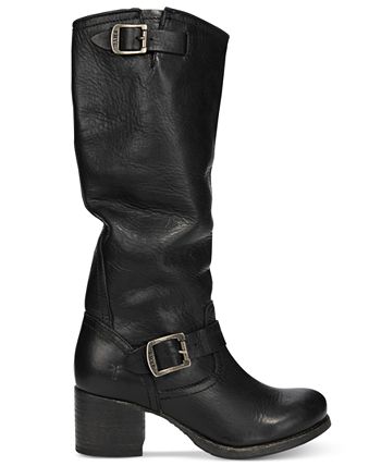 Frye Vera Slouch Block Heel Tall Boots Macy s