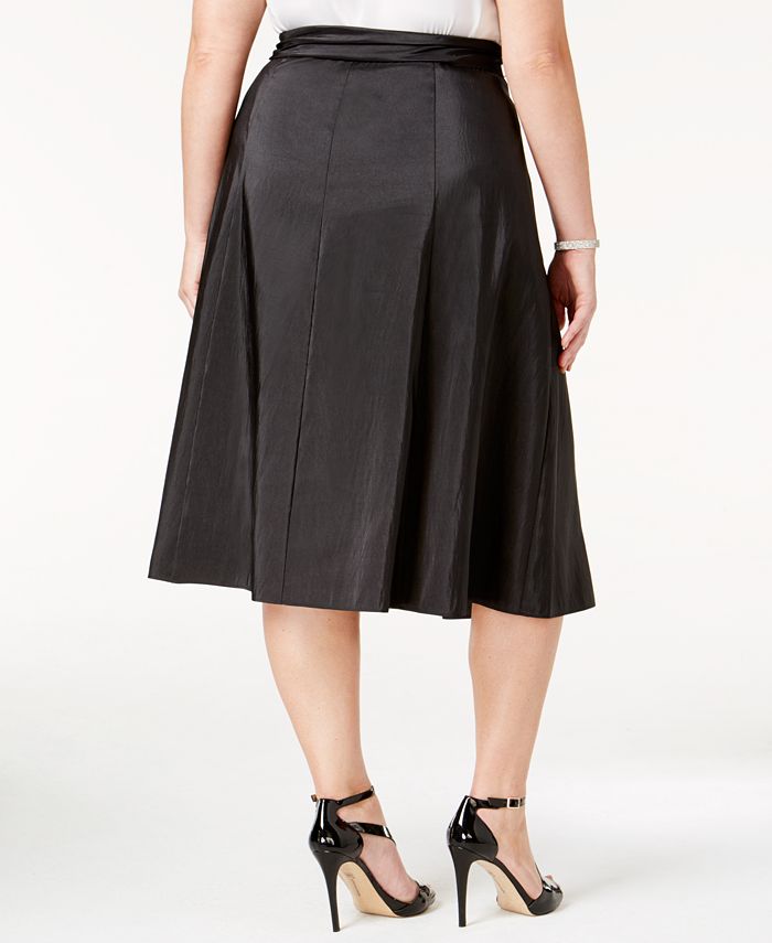 MSK Plus Size Taffeta A-Line Skirt - Macy's