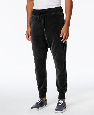 puma black velour pants