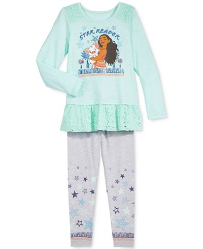Disney's 2-Pc. Moana Top & Leggings Set, Toddler & Little Girls (2T-6X)
