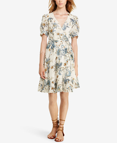 Denim & Supply Ralph Lauren Floral-Print Gauze Wrap Dress