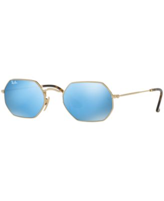 Ray Ban Octagonal RB3556N Sunglasses Gold 001