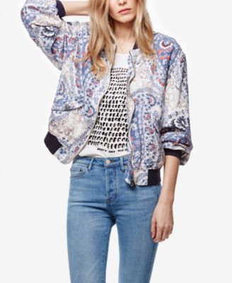 Free People - Daytrip Printed Bomber Jacket
