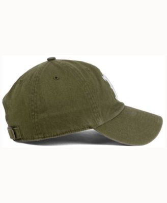 47 Brand Boston Red Sox Olive White CLEAN UP Cap - Macy's