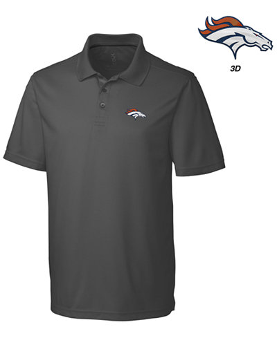 Cutter & Buck Men's Denver Broncos 3D Emblem Fairwood Polo Shirt