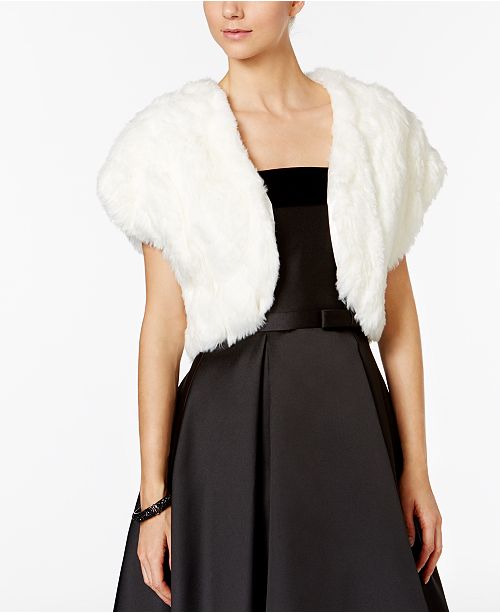 Tahari ASL FauxFur Shrug Jackets Women Macy's