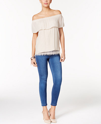 Thalia Sodi Off-The-Shoulder Peasant Top & Jeggings, Only at Macy's