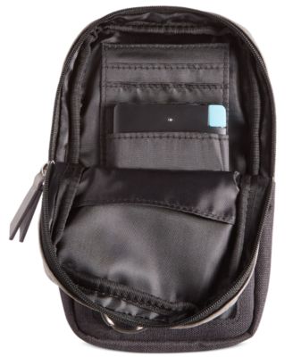 Buxton Men's RFID Phone Pouch with Power Bank