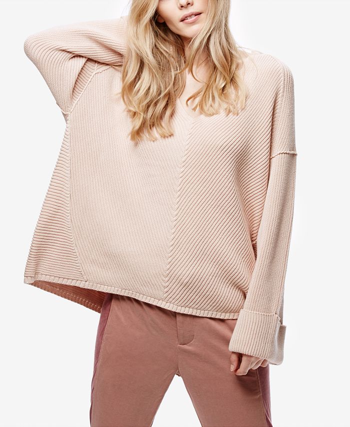 Free people sale tan sweater