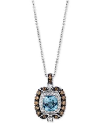 levian aquamarine pendant