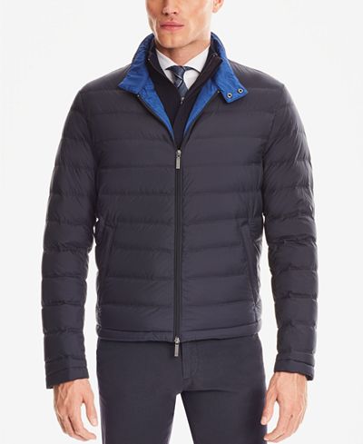 BOSS Men's Straight-Fit Down Jacket