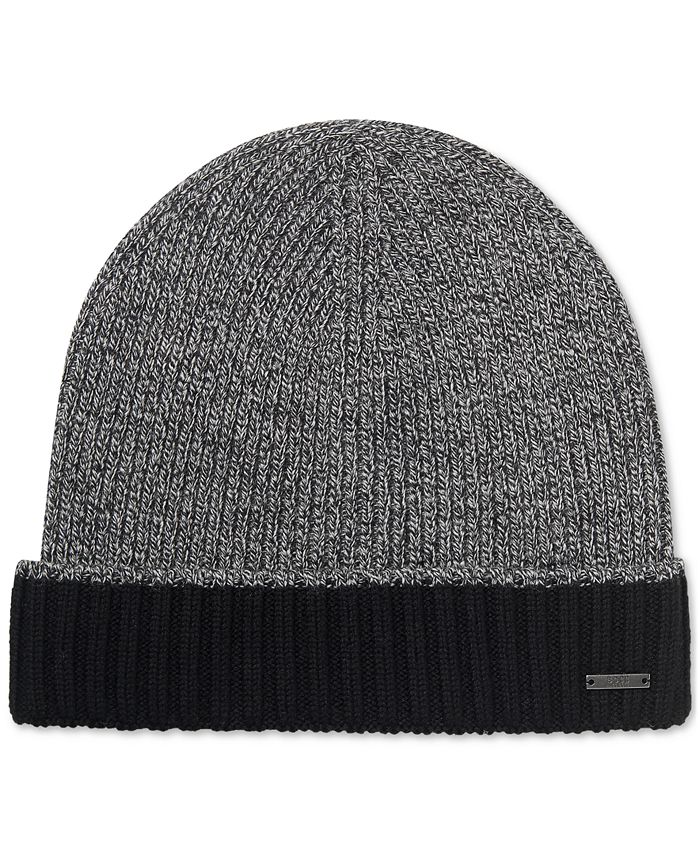 Hugo Boss BOSS Men's TwoTone Knit Wool Beanie & Reviews Hugo Boss