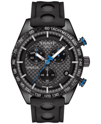 Tissot - Men's Swiss Chronograph PRS 516 Black Rubber Strap Watch 42mm T1004173720100