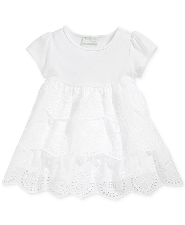 First Impressions Tiered Eyelet Dress, Baby Girls, Created for Macy's -  Macy's
