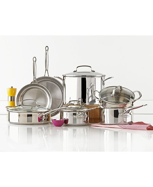Cuisinart Pro Series Stainless Steel 11Pc. Cookware Set & Reviews