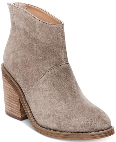Steve Madden Women's Shrines Back-Zipper Block-Heel Booties