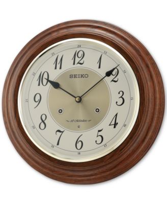 Seiko - Oak Musical Wall Clock QXM283BLH