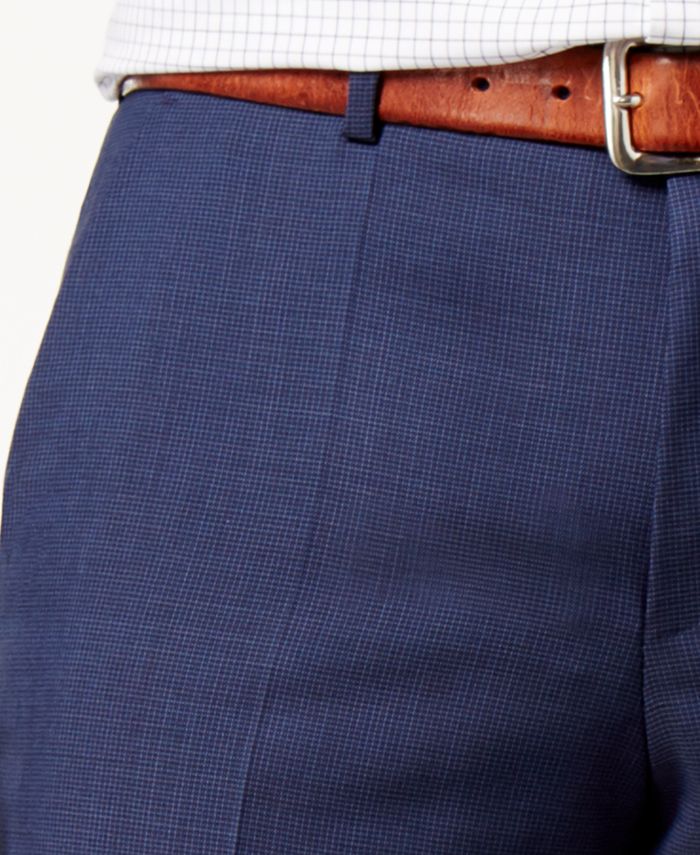 Hugo Boss HUGO Men's Extra-Slim Fit Blue Tonal Grid Suit - Macy's