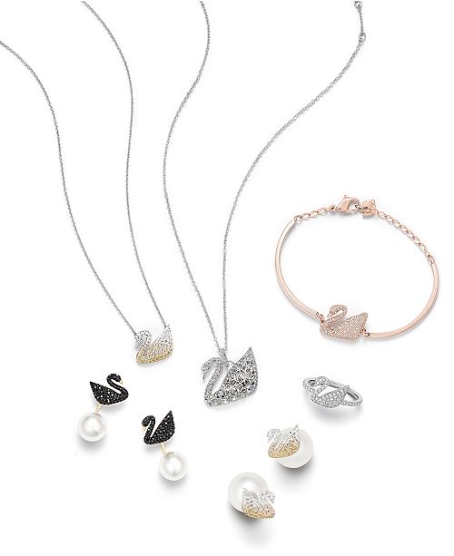 Swarovski Swan Collection Reviews Necklaces Jewelry Watches Macy S