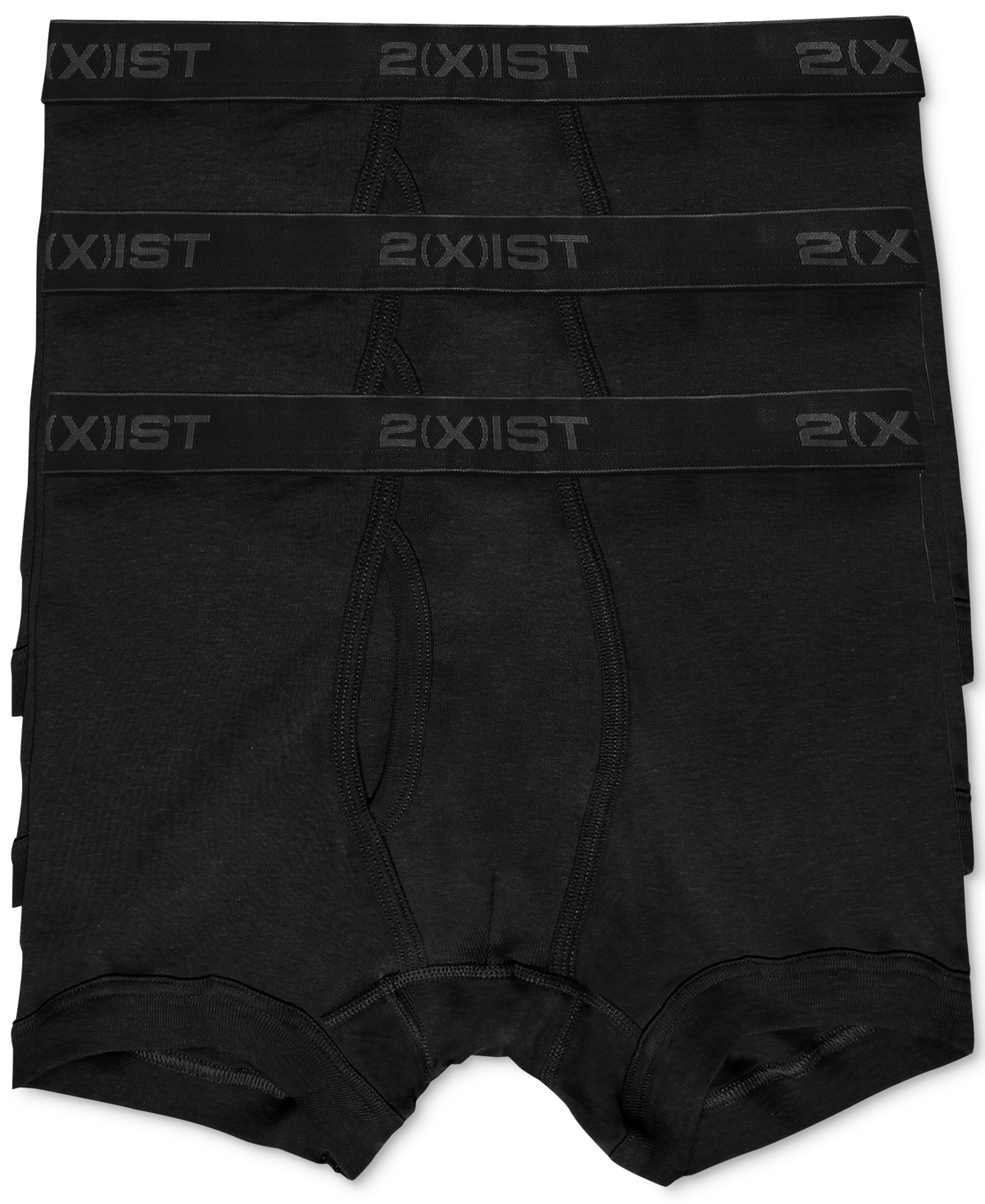 2(x)ist Men's Underwear, Essentials Boxer Brief 3 Pack - Navy/cobal
