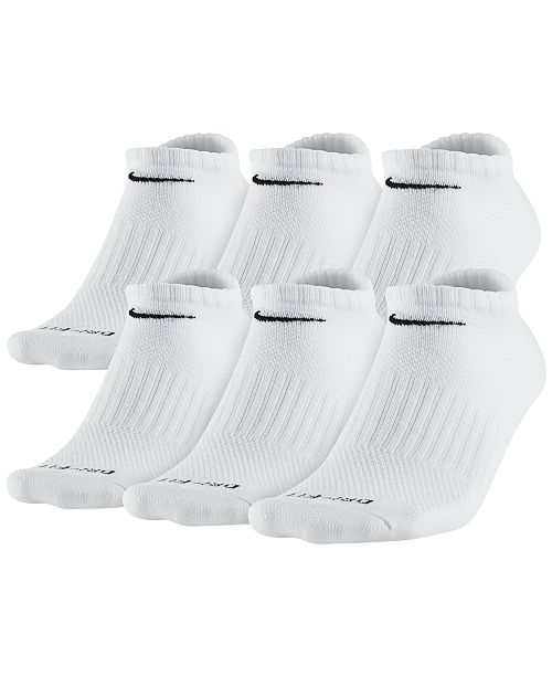 Nike Men's Socks, Dri Fit No Show 6 Pack & Reviews - Socks - Men - Macy's