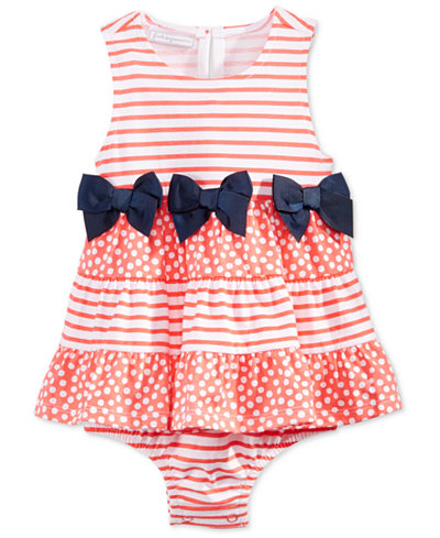 First Impressions Striped Tiered Skirted Sunsuit, Baby Girls (0-24 months), Only at Macy's