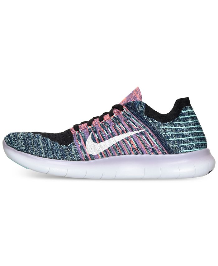 Nike Women's Free Run Flyknit Running Sneakers from Finish Line - Macy's