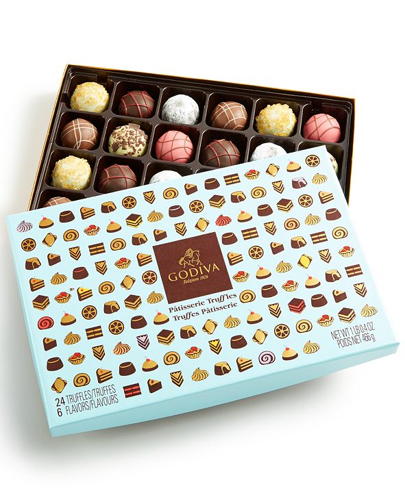 Godiva 24-Pc. Patisserie Truffles Gift Box & Reviews - Food & Gourmet Gifts - Dining - Macy's