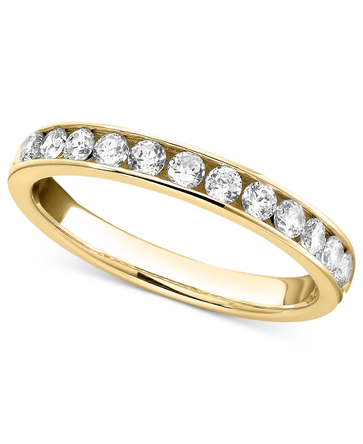 Diamond Channel Band (1/2 ct. t.w.) in 14k White or- Yellow Gold