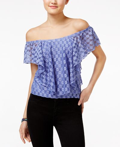 American Rag Off-The-Shoulder Popover Top, Only at Macy's