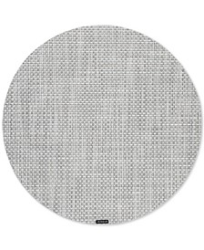 Basketweave Woven Vinyl Round Placemat