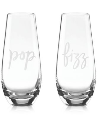 kate spade new york - Two of a Kind Pop & Fizz Set of 2 Stemless Champagne Glasses