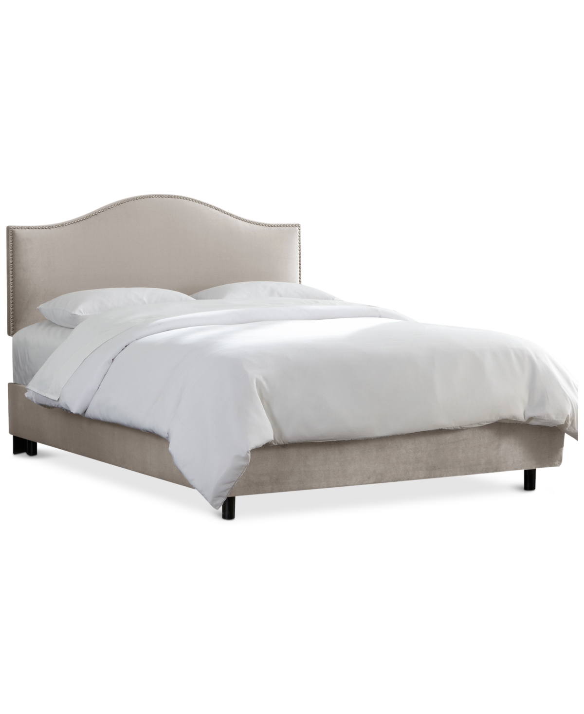 Jameson Nail Button Bed - Queen - Premier Platinum